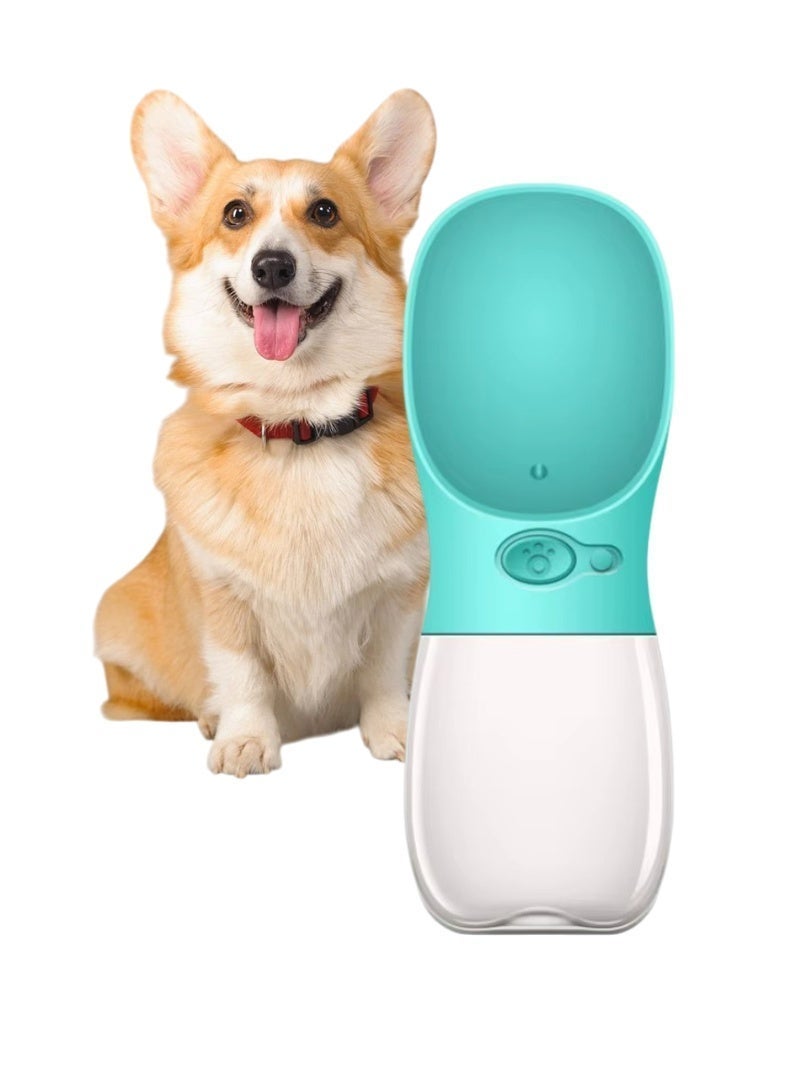 Queens Portable Dog Water Bottle, Blue, Travel-Friendly Leak Proof Water Dispenser for Dogs & Pets, Bottom Loading Design for Drinking Water on the Go, Durable, 350ml - Image 2